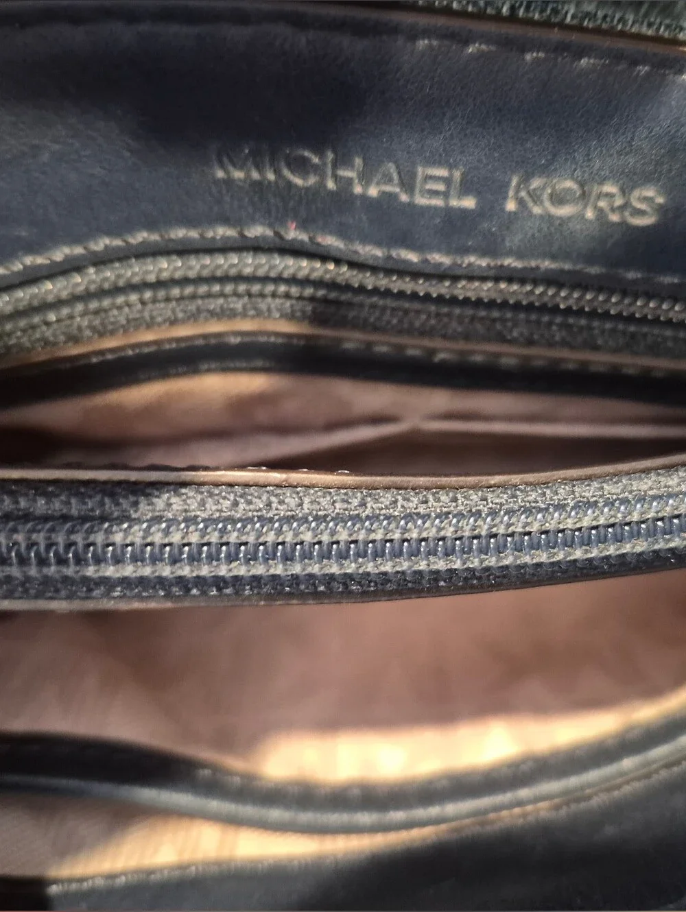 Michael Kors Sloan Frayed Denim Shoulder Bag